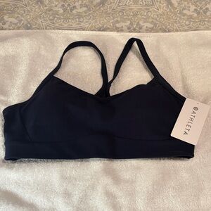 Athleta Navy Blue Vital Bra with Double Straps